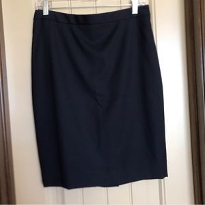 J CREW SUPER 120’S WOPL SKIRT NAVY 4 NWT